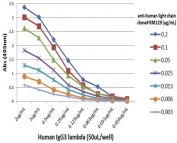 Recombinant Human Ig Light Chains antibody used to detect the lambda chain of hIgG3.